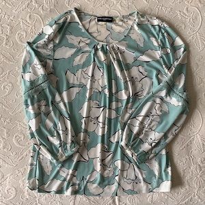 Floral Teal Top